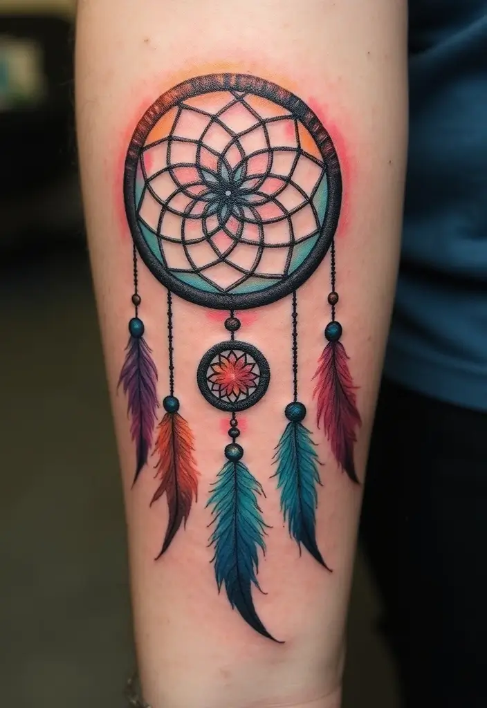 50 Dream Catcher Tattoo Meaning Ideas with Deep Symbolism 8 50 Dream Catcher Tattoo Meaning Ideas with Deep Symbolism - 8. A Symbol of Unity
