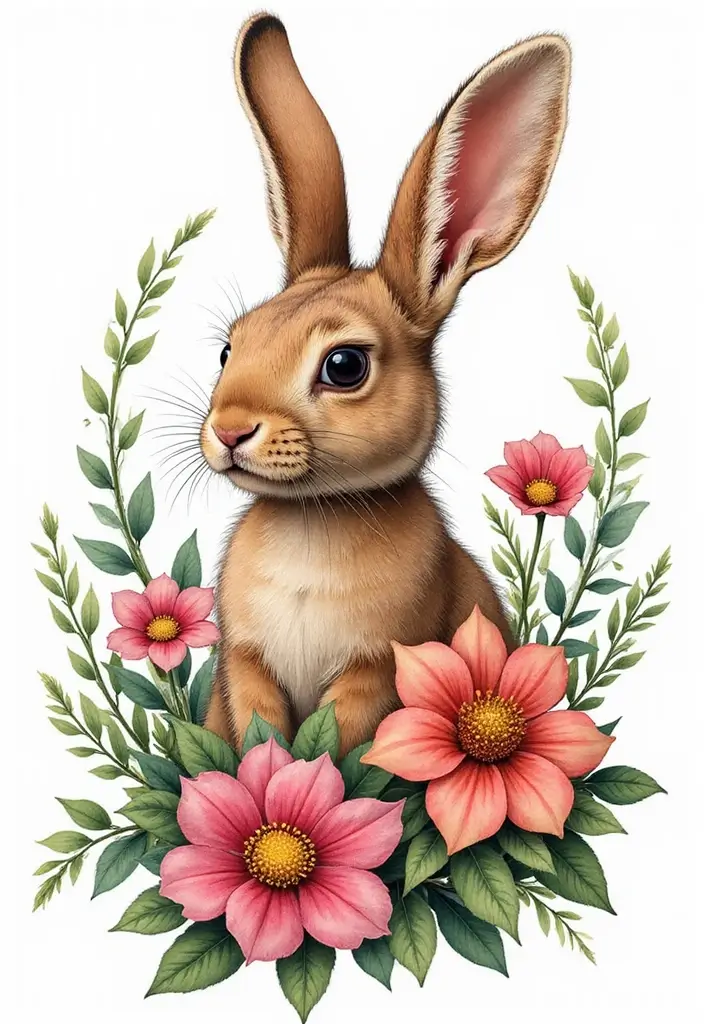 50 Rabbit Tattoo Meaning Inspirations and Cultural Symbolism - 8. Growth and New Beginnings