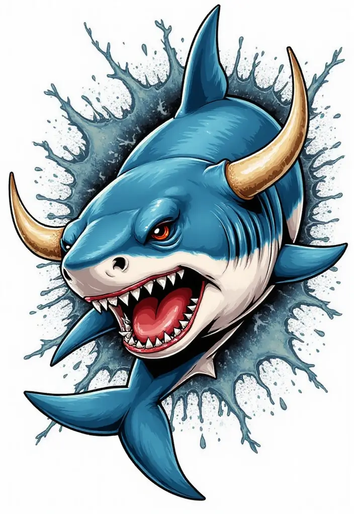 30 Shark Tattoo Designs and Their Powerful Symbolism 8 30 Shark Tattoo Designs and Their Powerful Symbolism - 8. The Playful Bull Shark