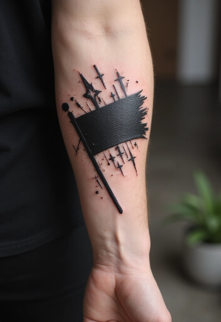 50 Black Flag Tattoo Meaning Inspirations and Symbolism 9 50 Black Flag Tattoo Meaning Inspirations and Symbolism - 9. A Statement of Individuality