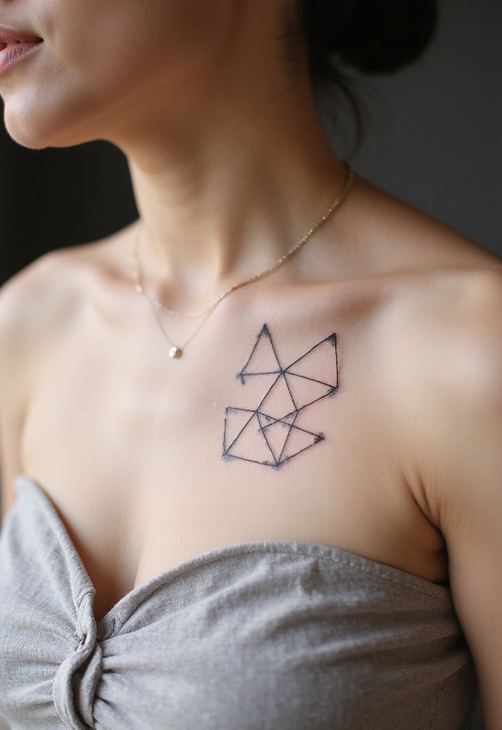 50 Best Chest Tattoo Ideas for Men and Women in 2025 9 50 Best Chest Tattoo Ideas for Men and Women in 2025 - 9. Minimalist Designs