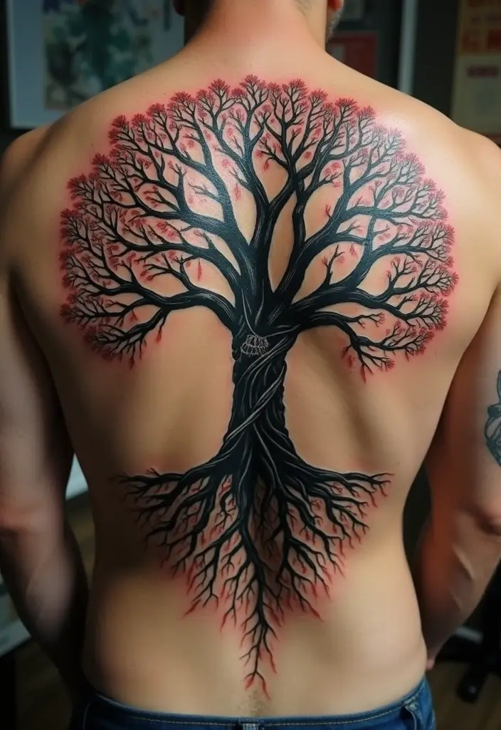 50 Christian Back Tattoos with Meaningful and Powerful Designs - 9. The Tree of Life