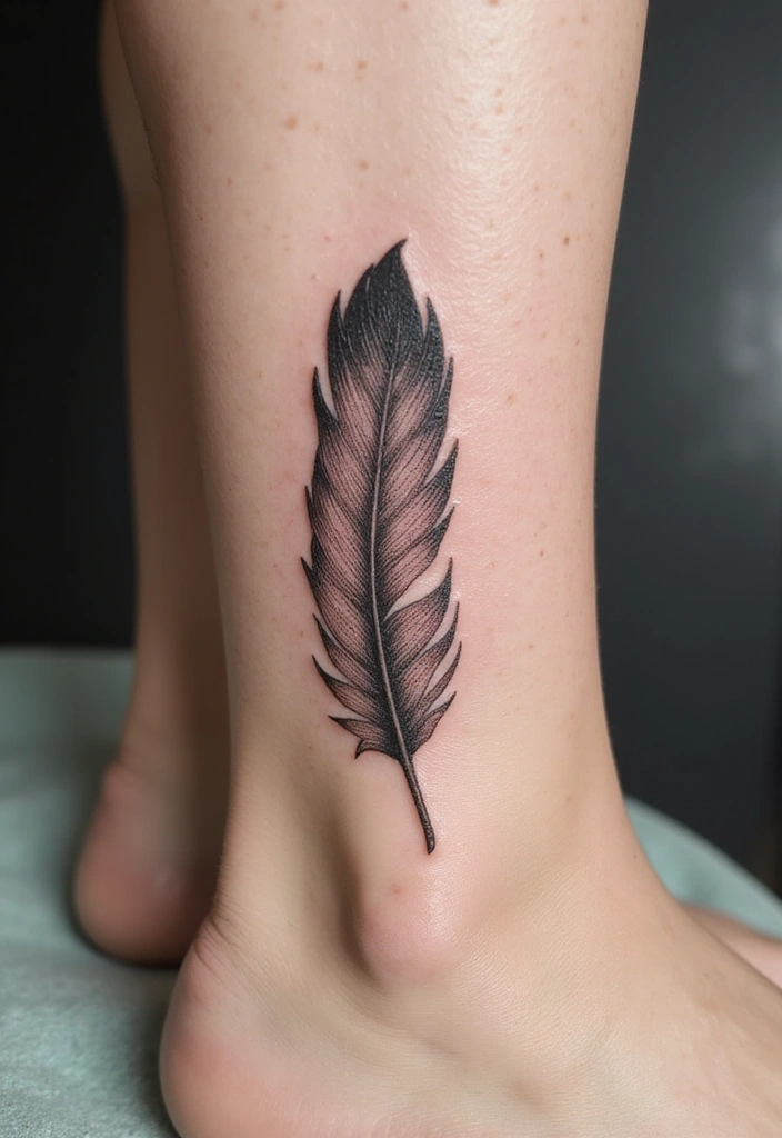 30 Eagle Tattoo Designs That Represent Strength and Freedom 9 30 Eagle Tattoo Designs That Represent Strength and Freedom - 9. Eagle Feather Design