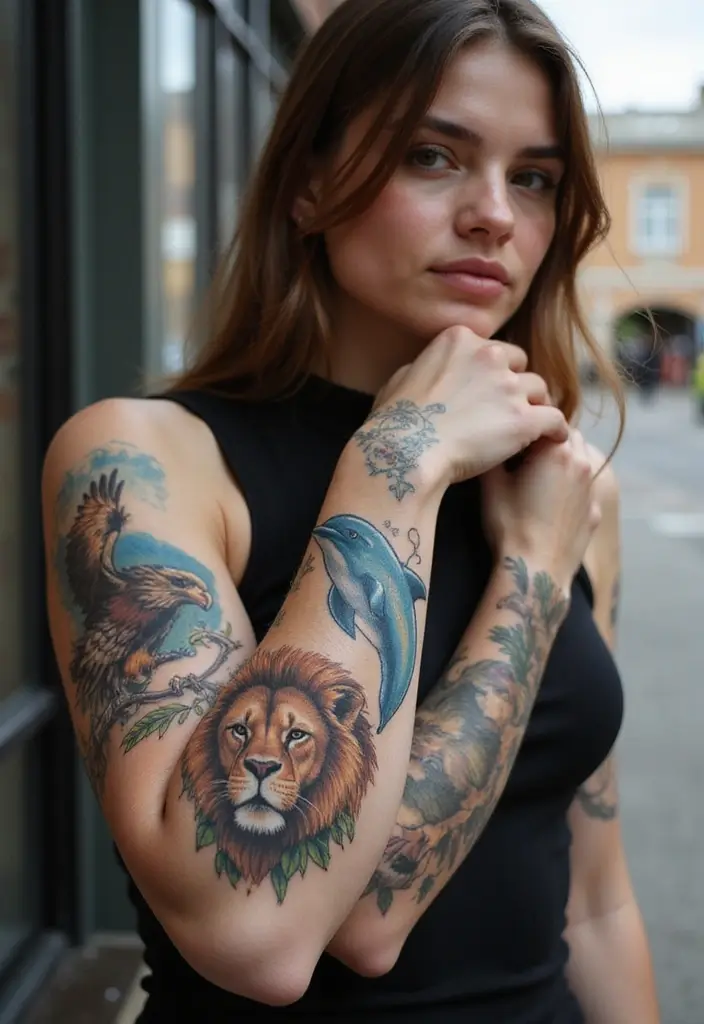 30 Elbow Tattoo Designs with Unique and Eye-Catching Styles - 9. Animal Tattoos