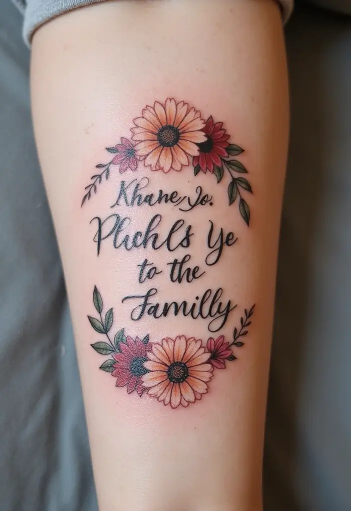 50 Family Tattoo Ideas to Celebrate Love and Connection 9 50 Family Tattoo Ideas to Celebrate Love and Connection - 9. Family Quotes Tattoos