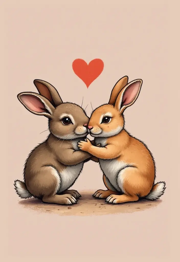50 Rabbit Tattoo Meaning Inspirations and Cultural Symbolism - 9. Companionship and Loyalty