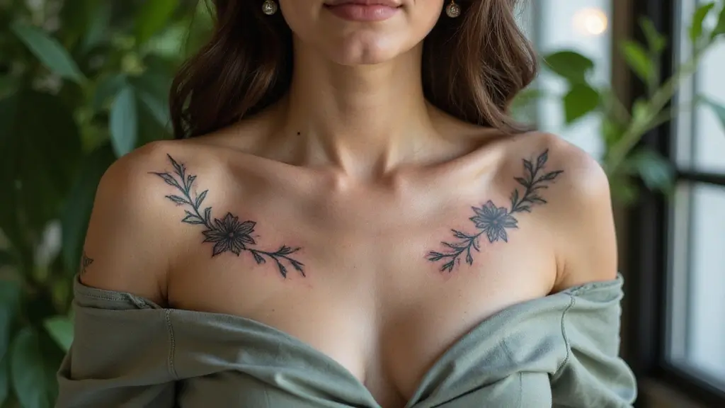 50 Elegant Collarbone Tattoo Ideas for Women