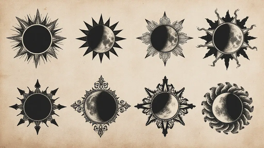 50 Eclipse Tattoo Designs with Powerful Meaning and Symbolism