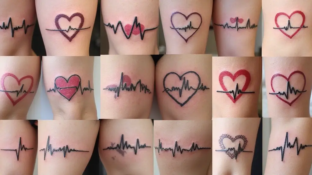 30 Heart Beat Tattoo Designs with Special Meaning