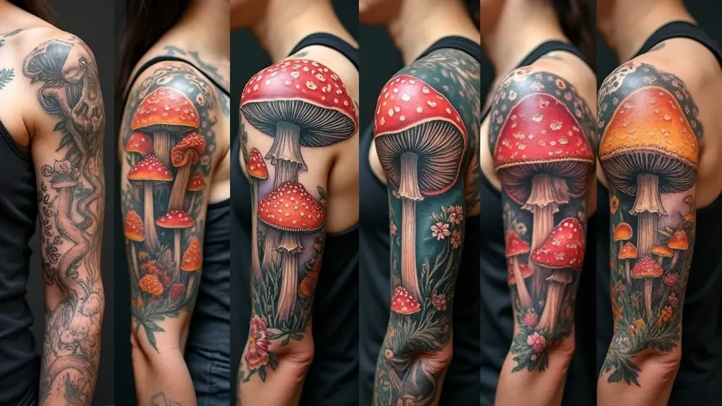 50 Unique Mushroom Tattoo Ideas That