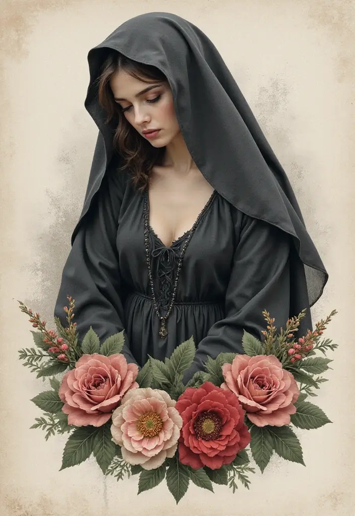 30 Dark Gothic Tattoos with Mysterious and Edgy Aesthetics - 10. The Eerie Widow