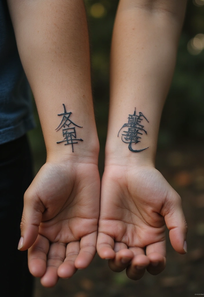 30 Korean Tattoos Symbols with Unique Meaning - 10. Chingu (친구) - Friendship and Loyalty