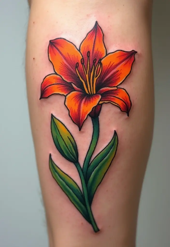 30 Lily Tattoo Symbolism Ideas for Elegant Ink - 10. Transformation and Growth