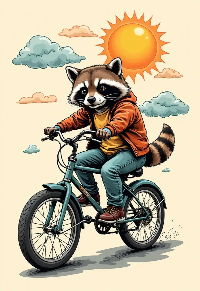 30 Raccoon Tattoo Designs with Clever and Playful Meanings - 10. The Free Spirit