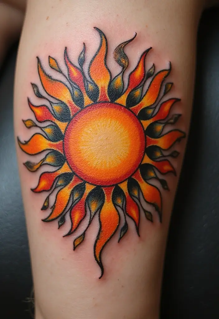 30 Yakuza Tattoo Name Inspirations and Their Meanings - 10. 太陽 (Taiyou) - The Sun