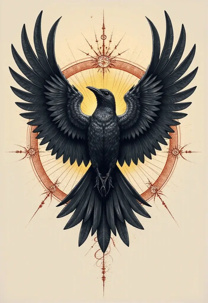 30 Blackbird Tattoo Meaning and Stunning Design Inspirations - 11. Spiritual Awakening