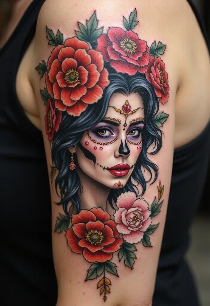 30 Calavera Tattoo Inspirations for Day of the Dead - 11. Cultural Symbolism