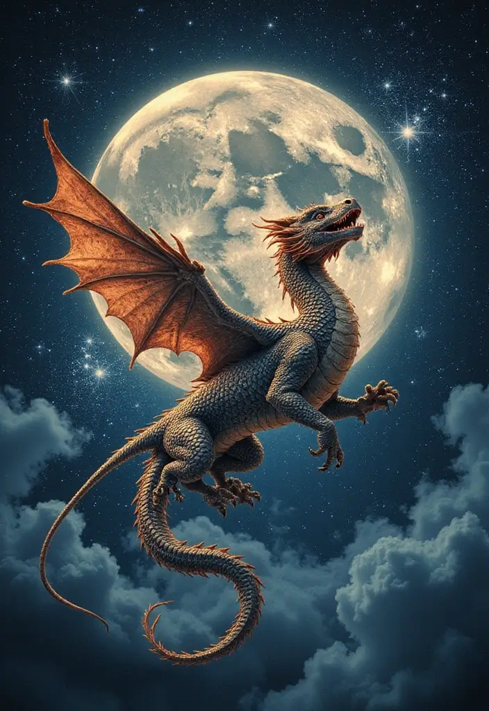 30 Chinese Dragon Tattoo Meaning and Artistic Designs - 11. The Celestial Dragon
