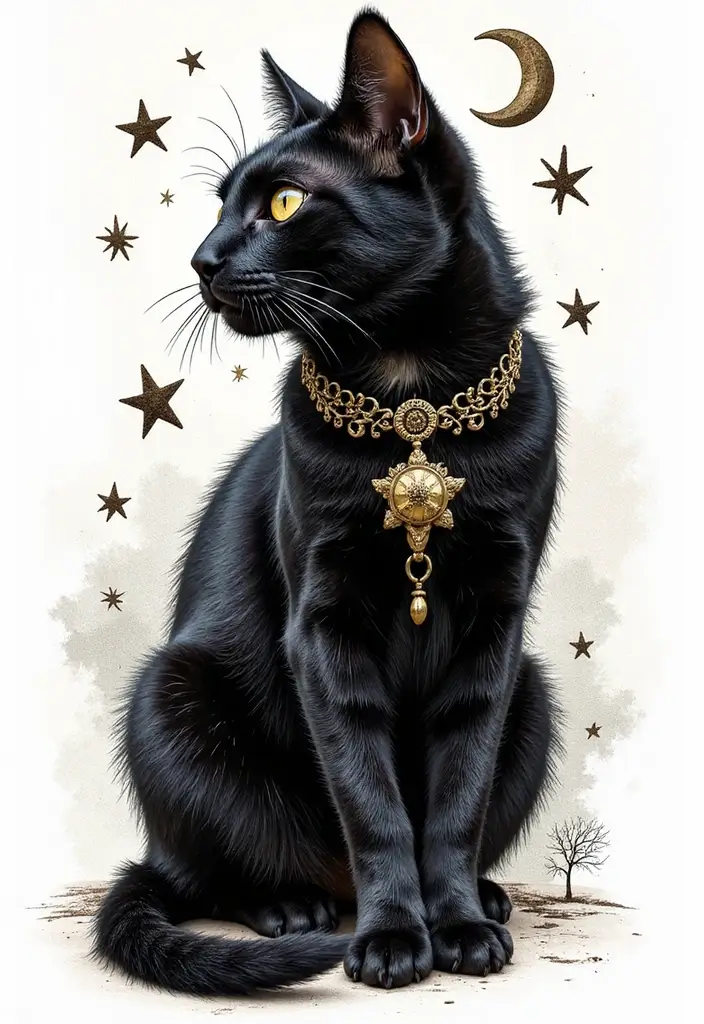 30 Dark Gothic Tattoos with Mysterious and Edgy Aesthetics - 11. The Black Cat