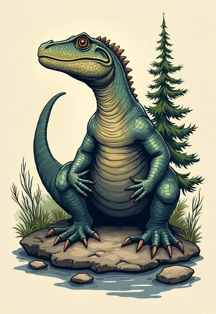 30 Dino Tattoo Meaning and Creative Design Ideas - 11. Iguanodon: The Adaptive Survivor