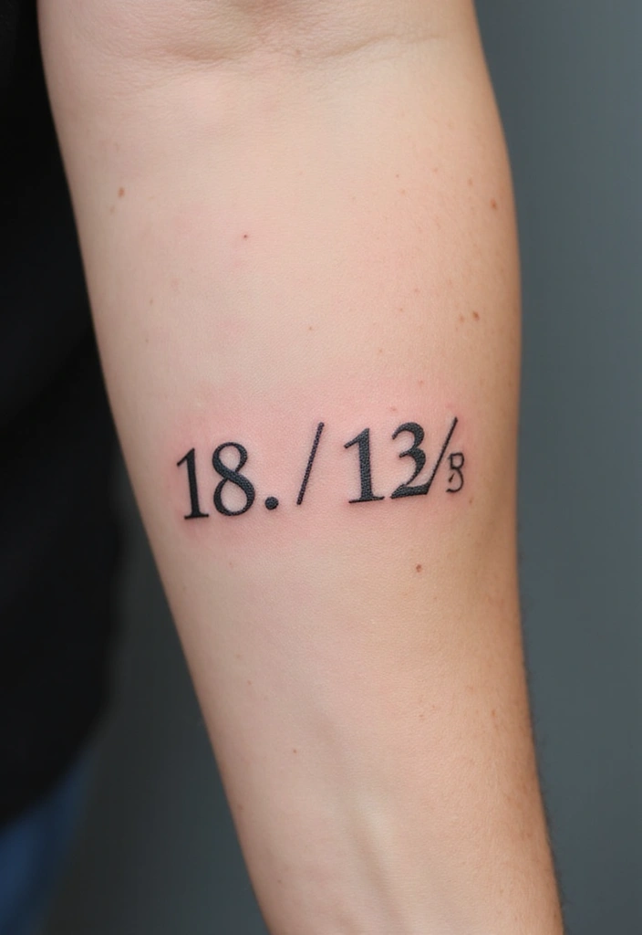 30 Eternal Love Tattoo Designs for Lasting Connection - 11. Coordinates of a Special Place