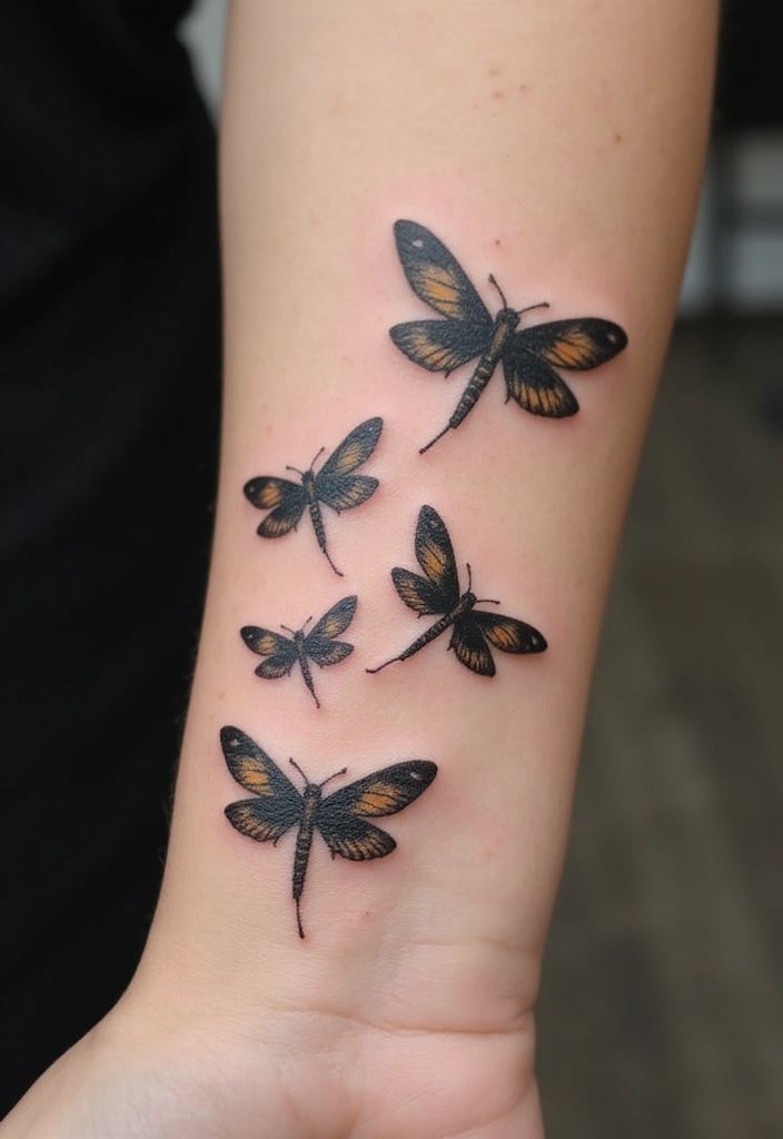 30 Firefly Tattoo Designs That Glow with Meaning - 11. Firefly Family