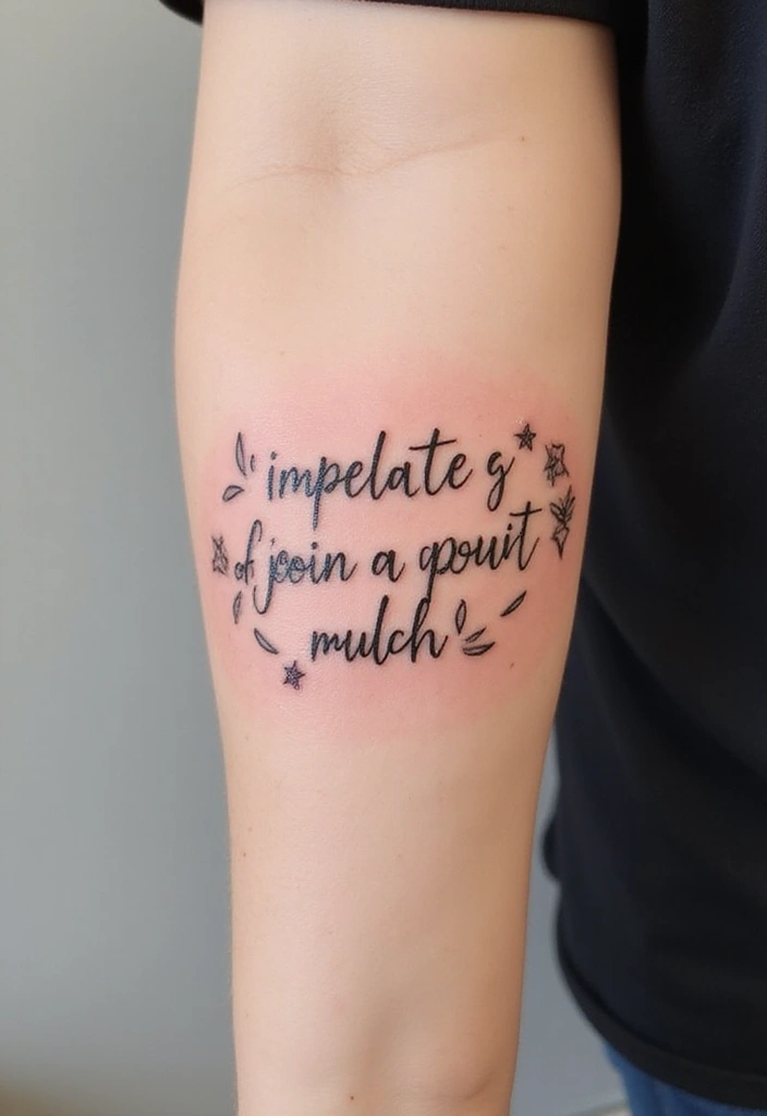 30 Inner Forearm Tattoo Ideas for a Personal Statement - 11. Personal Mantra