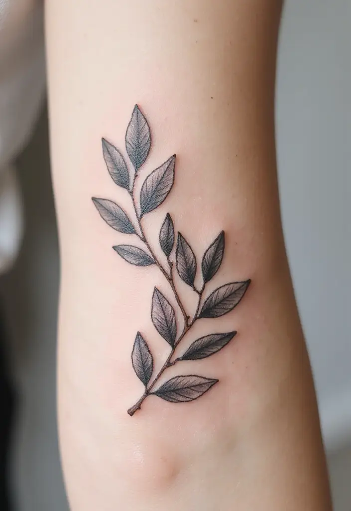 30 LDRSHIP Tattoo Ideas Inspired by Military Values - 11. The Olive Branch
