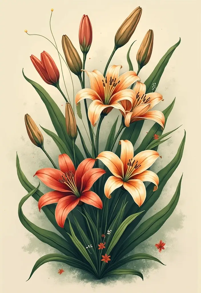 30 Lily Tattoo Symbolism Ideas for Elegant Ink - 11. Connection to Nature