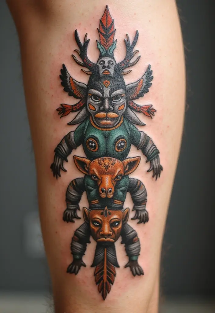 30 Masculine Tribal Tattoos Full of Power and Legacy - 11. The Ancestral Totem