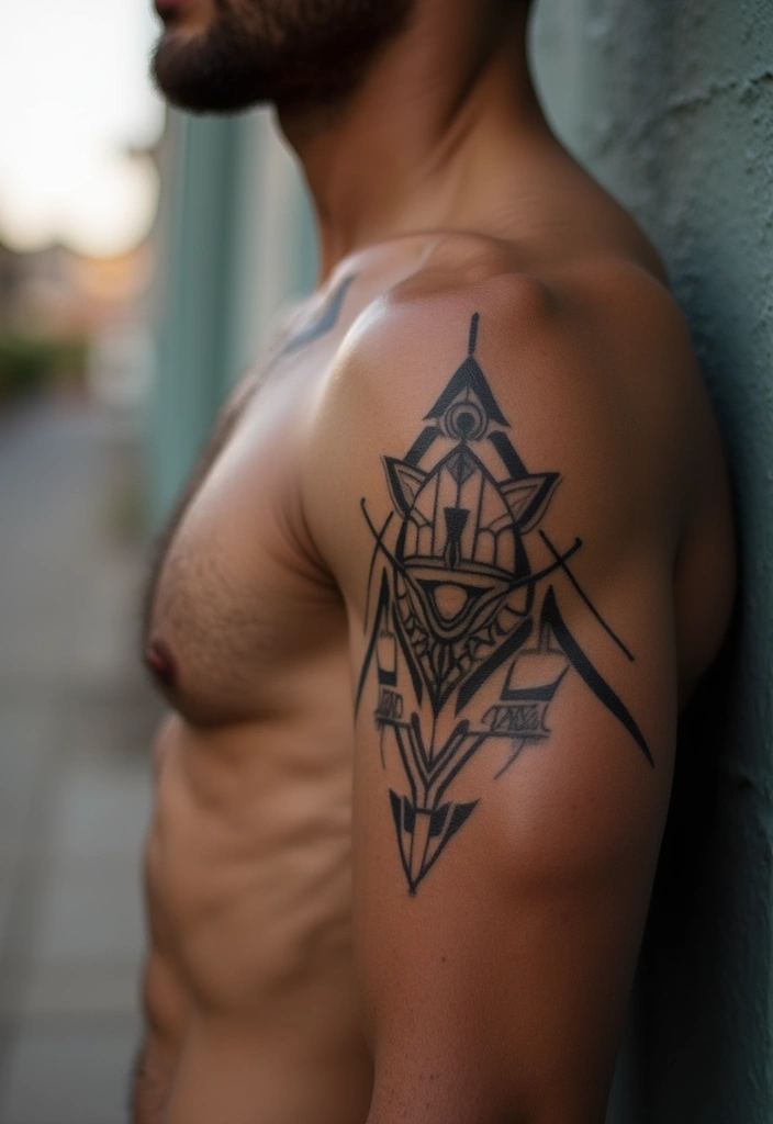 30 Subtle Men Tattoos That Look Minimal Yet Powerful - 11. Geometric Shapes