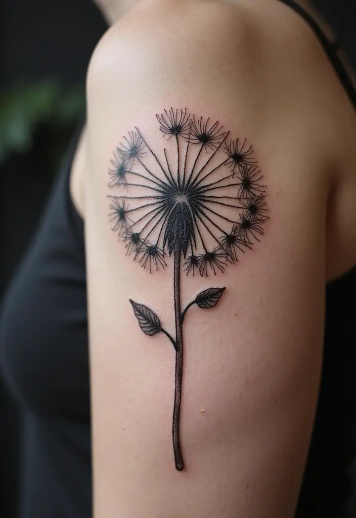 30 Symbolism of a Dandelion Tattoo with Stunning Designs - 11. Spirituality