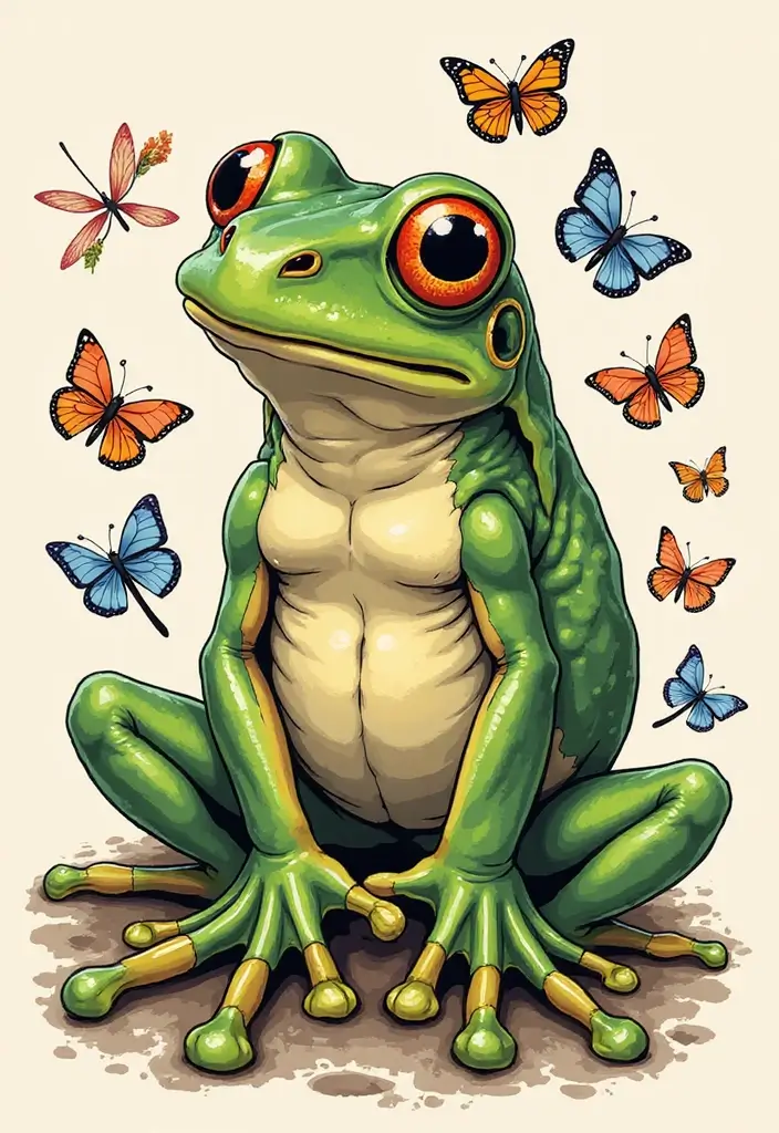 30 Tree Frog Tattoos with Playful and Unique Vibes - 11. The Playful Friends Design