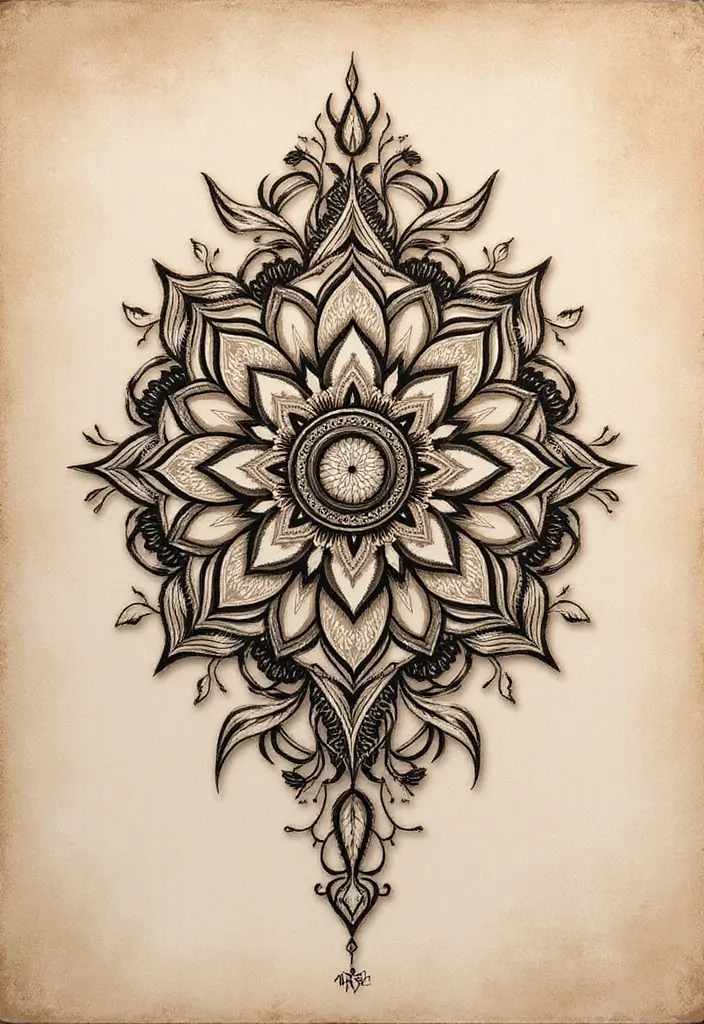 30 Womb Tattoo Concepts with Powerful Feminine Symbolism - 11. Mandala Womb Tattoos