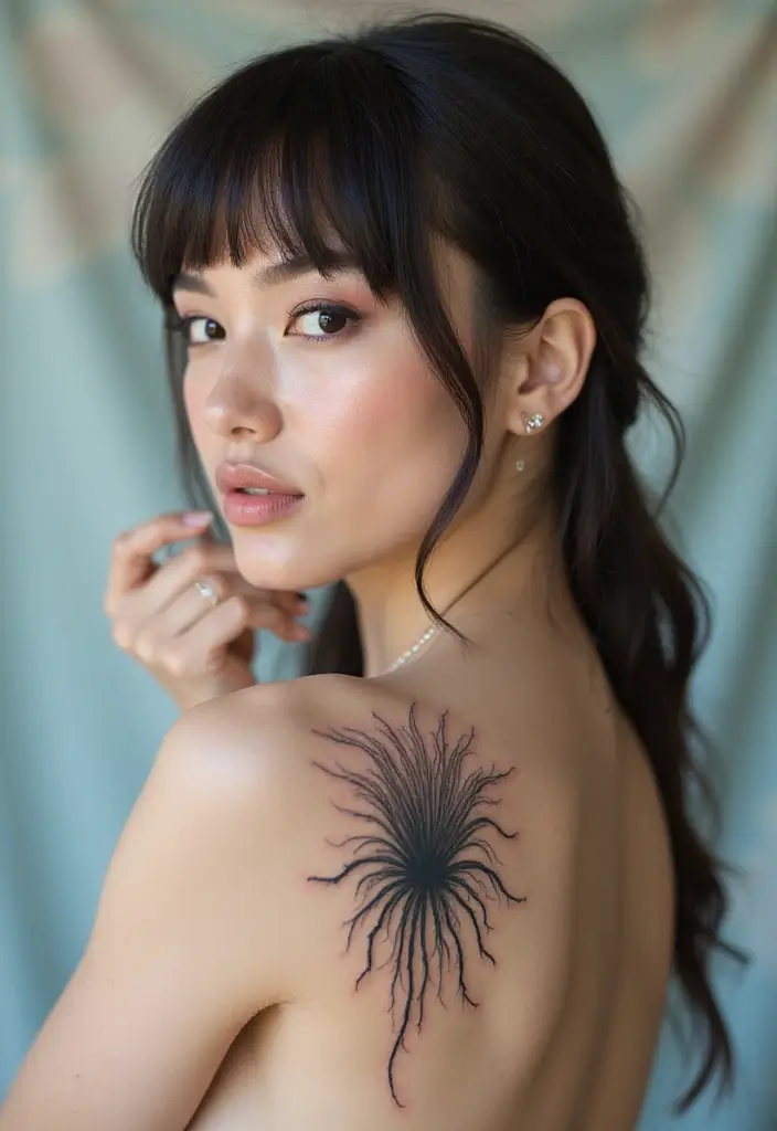 30 Black Hair Tattoos That Make a Bold Statement - 12. Hair Follicle Focus