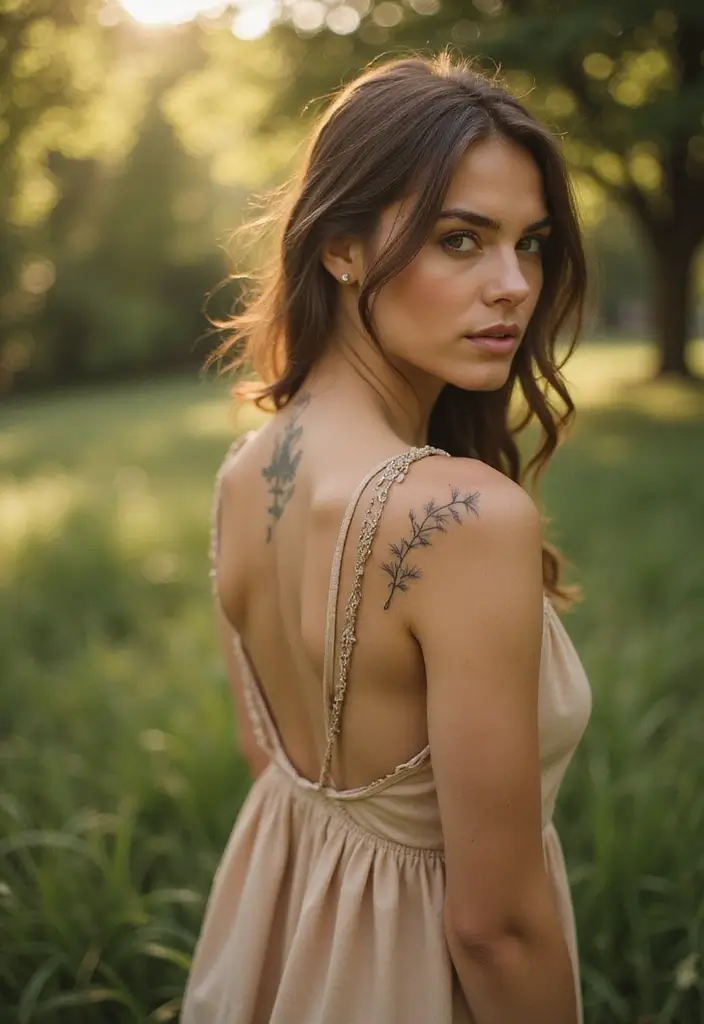 30 Dandelion Tattoo on Shoulder Ideas That Inspire Freedom - 12. Dandelion with a Feather