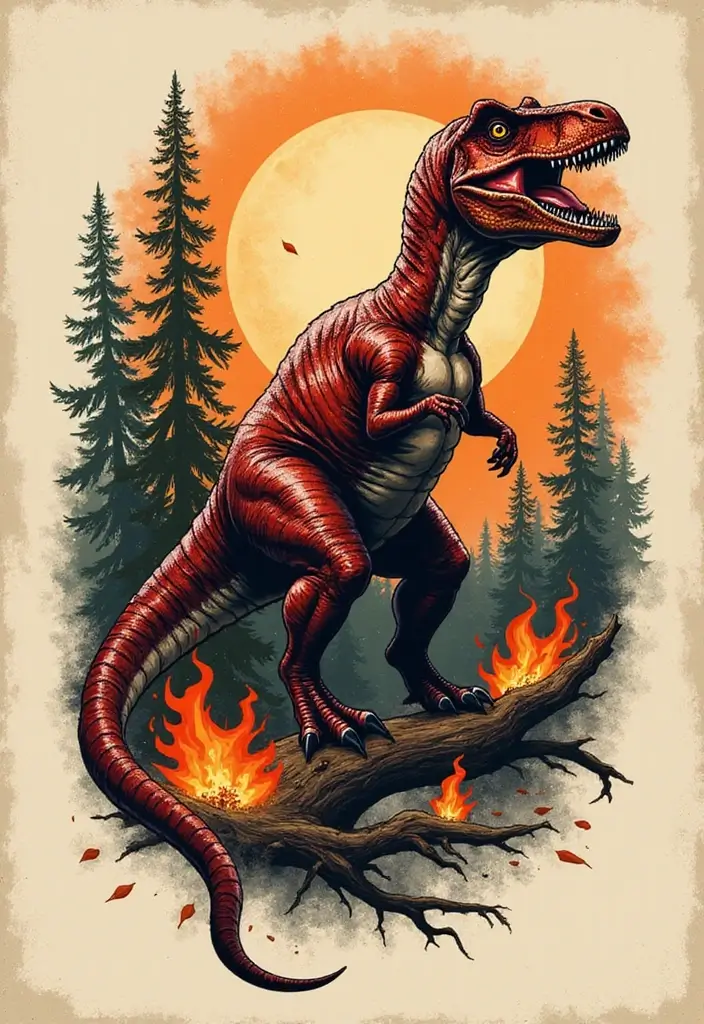 30 Dino Tattoo Meaning and Creative Design Ideas - 12. Allosaurus: The Fierce Hunter