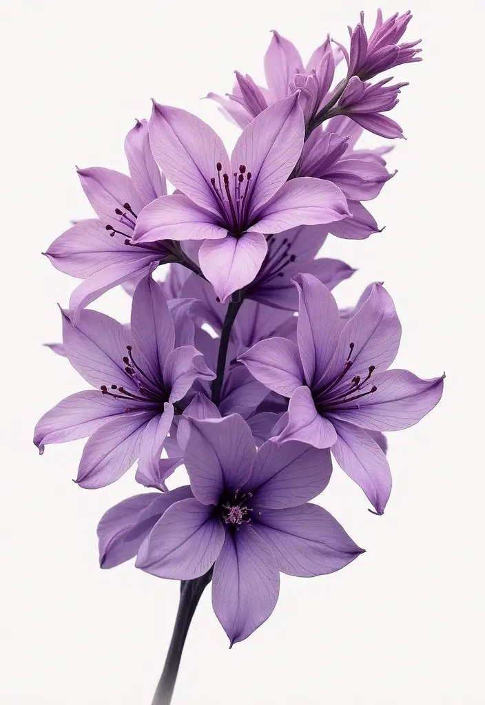 30 Lilac Flower Tattoo Designs with Gentle Symbolism - 12. Abstract Lilac