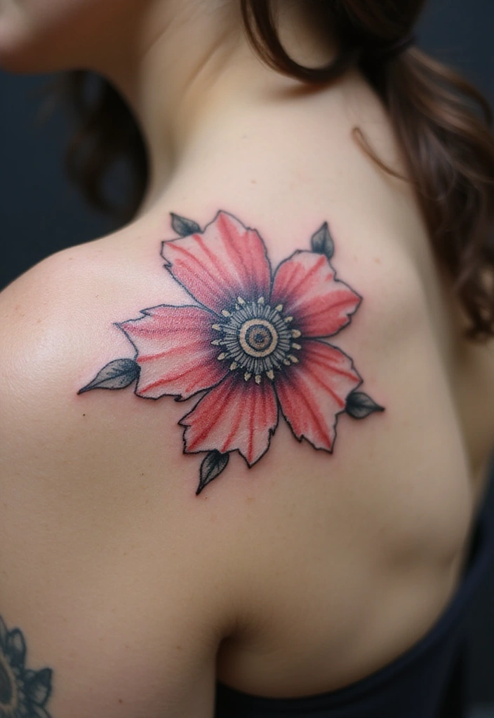 30 Futuristic Mech Tattoo Inspirations for Sci-Fi Fans - 12. Cybernetic Flower Tattoo