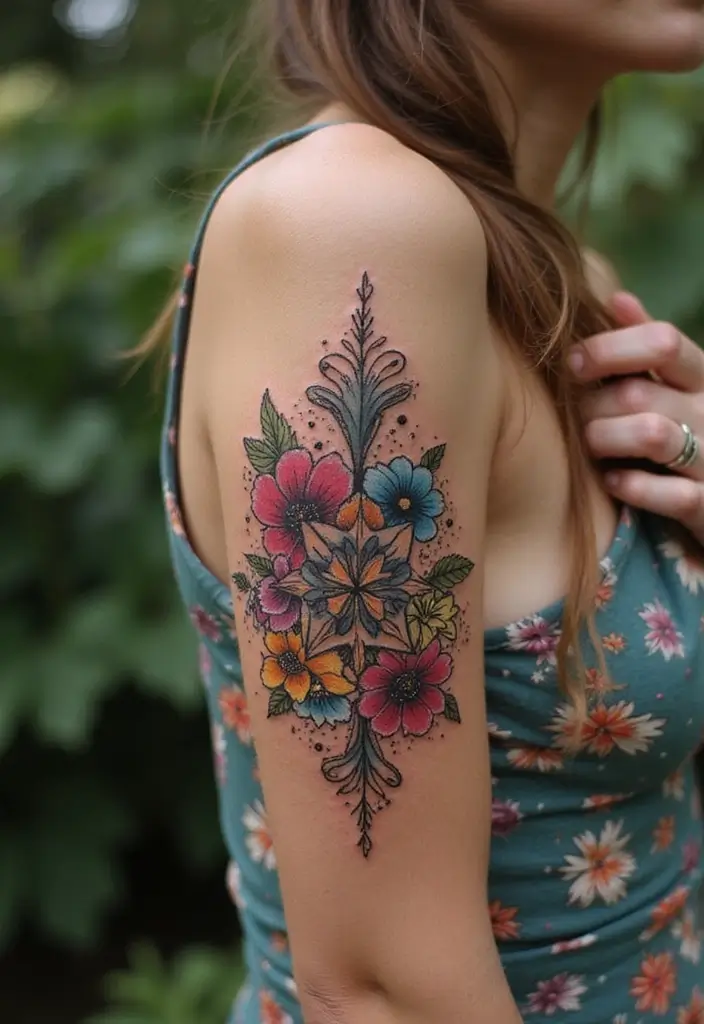 30 Nautical Star Tattoos for Classic Sailor Style - 12. Nautical Star with Mandala Designs