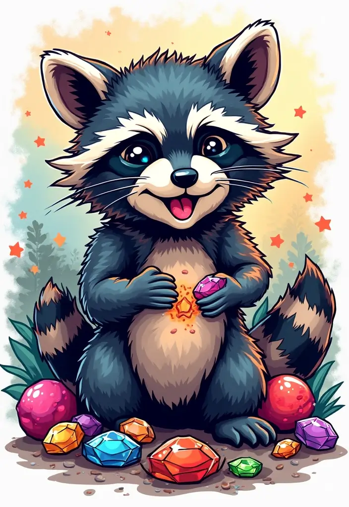 30 Raccoon Tattoo Designs with Clever and Playful Meanings - 12. The Mischief Maker