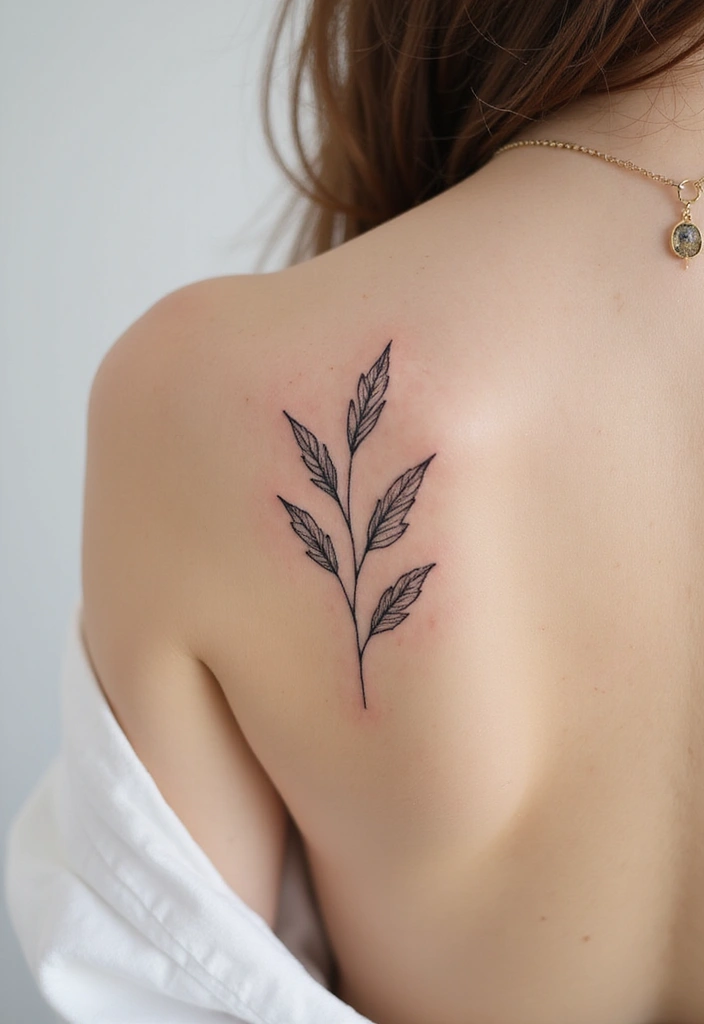 30 Shoulder and Back Tattoos for Women That Look Stunning - 12. Minimalist Designs