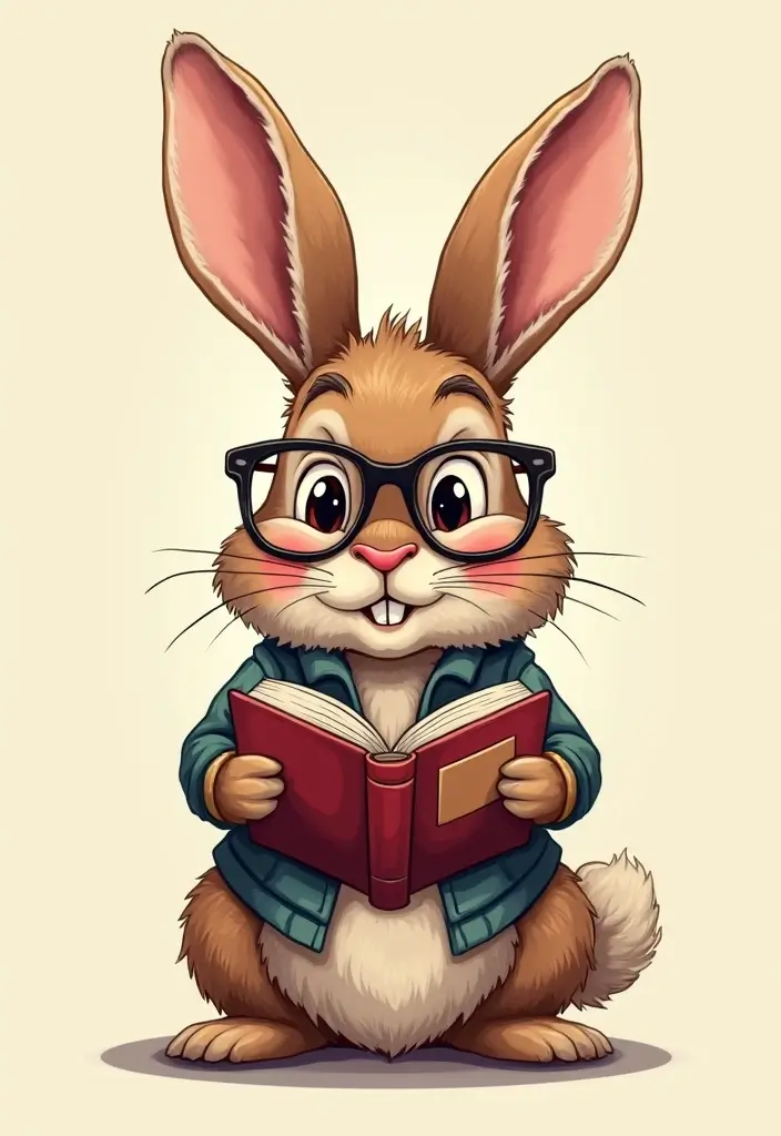 30 American Traditional Rabbit Tattoo Inspirations - 13. The Wise Old Rabbit