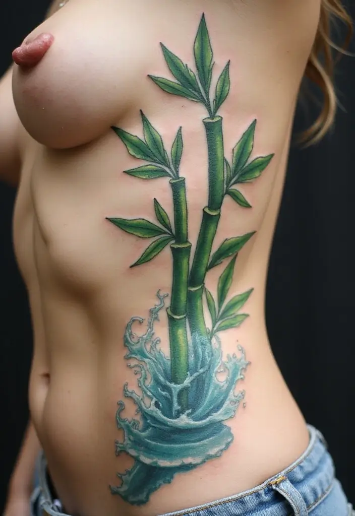 30 Bamboo Tattoo Meaning and Artistic Designs - 13. Symbol of Purity