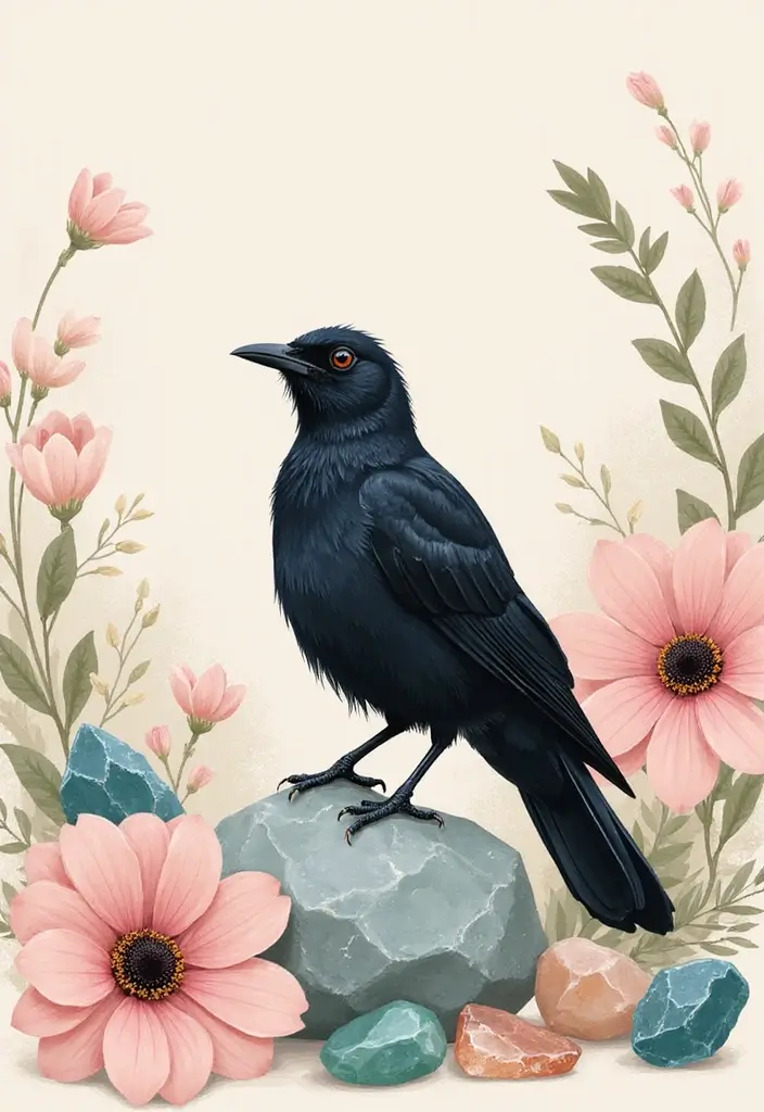 30 Black Bird Tattoo Meaning and Unique Designs - 13. Journey of Healing
