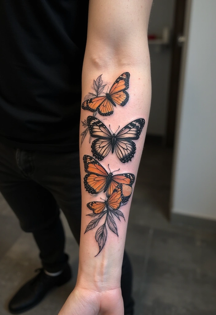 30 Butterfly Tattoo Placement Ideas That Enhance Beauty - 13. Elbow: A Bold Statement