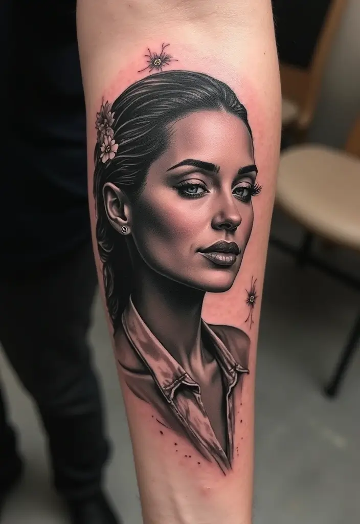 30 Inner Forearm Tattoo Ideas for a Personal Statement - 13. Inspirational Figures