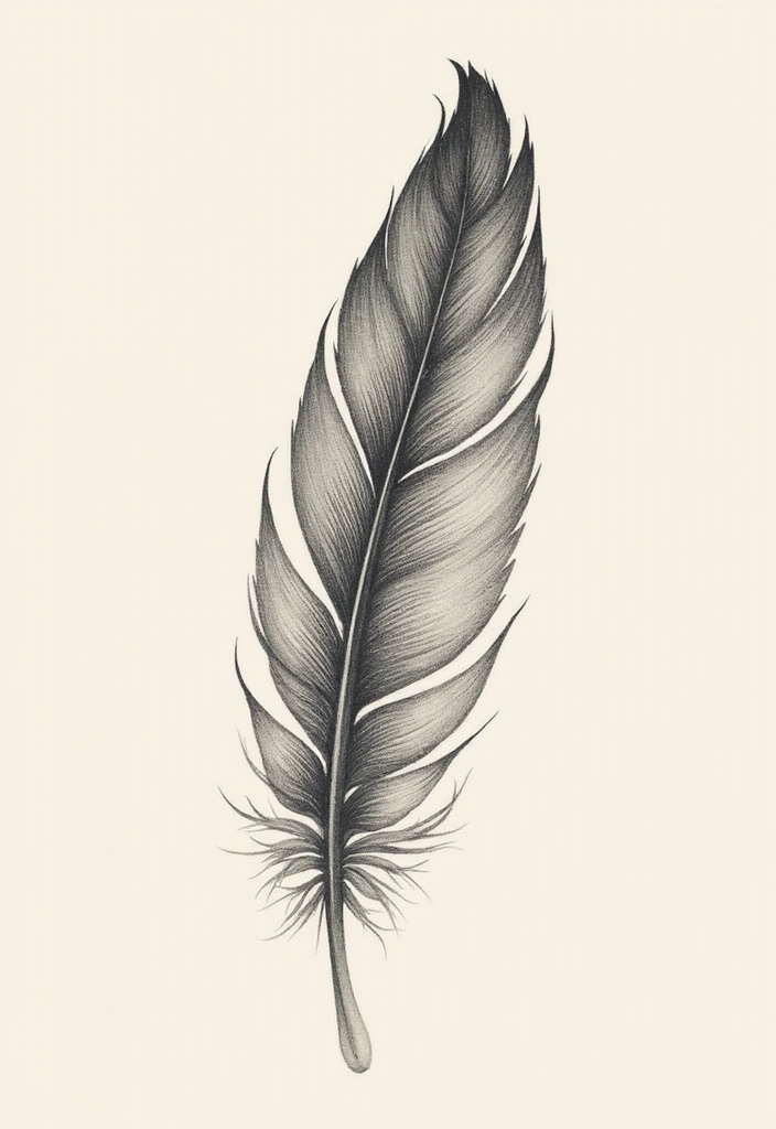 30 Male First Tattoo Ideas That Are Meaningful and Cool - 13. The Feather