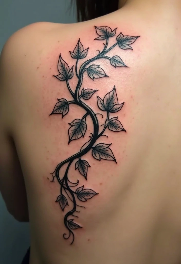 30 Masculine Tribal Tattoos Full of Power and Legacy - 13. The Nature Vine