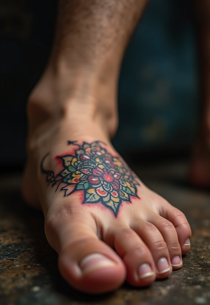 30 Most Popular Body Parts for Men to Tattoo - 13. Foot Tattoos